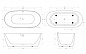 Ванна акриловая отдельностоящая Belbagno BB415-1700-800