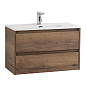 Тумба с раковиной подвесная Belbagno KRAFT 39-800, Rovere Tabacco, 810х390х515, KRAFT 39-800/390-2C-SO-RT/BB800/390ETL