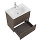 Тумба с раковиной подвесная BelBagno UNO-MINI-700-2C-SO-СO Бежевый матовый, раковина белая BB-8099-3-70