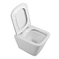 Унитаз подвесной безободковый с сиденьем BelBagno ТЕХНО (DUE) BB3103CHR/SC