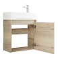 Тумба с раковиной подвесная Belbagno KRAFT MINI 500, Rovere Galifax Bianco, 494х256х500, KRAFT MINI-500/260-1A-SO-RGB-R/7045-KL