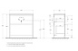 Тумба напольная под раковину BelBagno KRAFT39-800/390-2C-PIA-RT