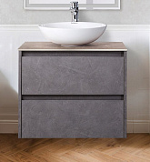 Тумба с накладной раковиной для ванной комнаты BelBagno Kraft 70 см Pietra Grigio