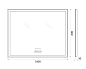 Зеркало BelBagno SPC-GRT-1000-800-LED-TCH-RAD