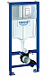 Инсталляция с кнопкой Grohe Rapid SL 38772001 цвет хром, пневматическое управление, крепление к полу