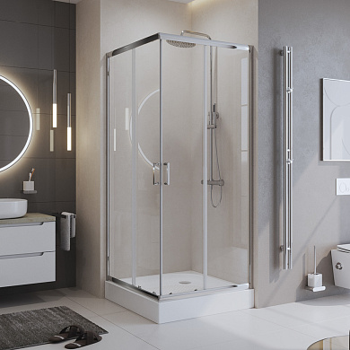 Душевой уголок BELBAGNO UNO-195-A-2-100-C-Cr