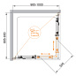 Душевой уголок CEZARES ECO-O-AH-2-100/90-C-Cr