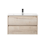 Тумба с раковиной подвесная Belbagno KRAFT 900, Rovere Galifax Bianco, 910х460х515, KRAFT-900-2C-SO-RGB/BB900ETL