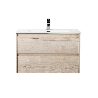 Тумба с раковиной подвесная Belbagno KRAFT 1000, Rovere Galifax Bianco, 1010х460х515, KRAFT-1000-2C-SO-RGB/BB1000ETL