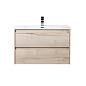 Тумба с раковиной подвесная Belbagno KRAFT 1000, Rovere Galifax Bianco, 1010х460х515, KRAFT-1000-2C-SO-RGB/BB1000ETL