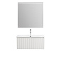 Тумба с раковиной подвесная BelBagno UNO-800-1C-SO-BO Bianco Opaco, раковина белая BB-8099-80