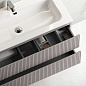 Тумба подвесная с керамической раковиной, SANCOS Snob T, 100 см Doha Soft SNT100SM+CN7013