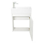 Тумба с раковиной подвесная Belbagno KRAFT MINI 500, Bianco Opaco, 494х256х500, KRAFT MINI-500/260-1A-SO-BO-R/7045-KL