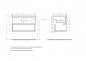 Тумба подвесная с керамической раковиной BelBagno KRAFT 80 Bianco Opaco
