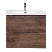 Тумба с раковиной подвесная Belbagno ETNA 600, Rovere Moro, 610х460х515, ETNA-600-2C-SO-RW-P/BB600ETL
