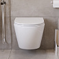 Унитаз подвесной безободковый с сиденьем BelBagno ФОРМАТ (UNO) BB3105CHR/SC