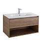 Тумба с раковиной подвесная Belbagno KRAFT 800, Rovere Tabacco, 800x460x500, KRAFT-800-1C-SO-RT/LOV-800-LVB