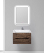 Тумба с раковиной подвесная BelBagno Marino 750, Rovere Moro, 750x450x500, MARINO-750-2C-SO-RW-P/BB750/450-LV-MR-PR