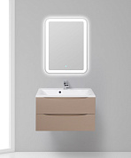 Тумба с раковиной подвесная BelBagno Marino 800, Capucino Lucido, 800x450x500, MARINO-800-2C-SO-CL-P/BB800/450-LV-MR-AST