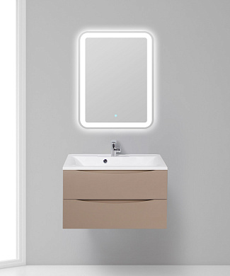 Тумба с раковиной подвесная BelBagno Marino 800, Capucino Lucido, 800x450x500, MARINO-800-2C-SO-CL-P/BB800/450-LV-MR-AST
