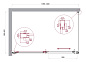 Душевой уголок BelBagno LUCE-AH-1-140/90-C-Cr прозрачное стекло, профиль хром