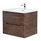 Тумба с раковиной подвесная Belbagno ETNA 600, Rovere Moro, 610х460х515, ETNA-600-2C-SO-RW-P/BB600ETL