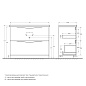 Тумба напольная с раковиной Belbagno MARINO 1000 Bianco Lucido, MARINO-1000-2C-PIA-BL-P/BB1000/445-LV-MR-PR