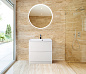 Тумба с раковиной напольная BelBagno MARINO 60 Bianco Lucido, раковина белая, MARINO-600-2C-PIA-BL-P/BB600/450-LV-MR-AST