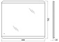 Зеркало BelBagno SPC-CEZ-800-700-LED-TCH