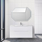 Тумба с раковиной подвесная Belbagno MARINO-H60 110, Bianco Lucido, MARINO-H60-1100-2C-SO-BL-P / BB1100/450-LV-MR-PR