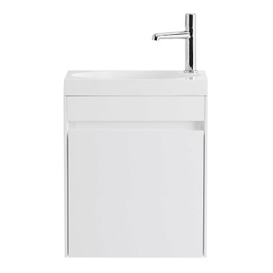 PIETRA MINI База под раковину подвесная, Bianco Lucido 454x257x520, PIETRA MINI-460-1A-SO-BL-L, левосторонняя