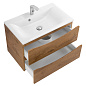 Тумба с раковиной подвесная BelBagno Marino 750, Rovere Nature, 750x450x500, MARINO-750-2C-SO-RN-P/BB750/450-LV-MR-PR
