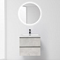Тумба с раковиной из искусственного мрамора для ванной комнаты BelBagno Luce 60 см Stucco Cemento Leggero