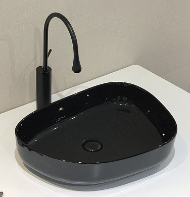 Раковина накладная керамическая Belbagno BB1435-NERO