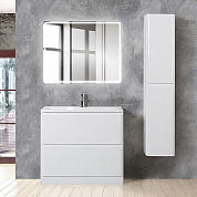 ALBANO База под раковину напольная с двумя выкатными ящиками, Bianco Lucido, 900x450x850, ALBANO-900-2C-PIA-BL
