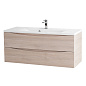Тумба с раковиной подвесная BelBagno Marino 1100, Rovere Grigio, 1100x450x500, MARINO-1100-2C-SO-RG-P/BB1100/450-LV-MR-PR