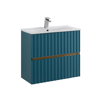 ELEGANT База под раковину подвесная с двумя выкатными ящиками, 60 см AM-ELEGANT-600-2C-SO-AQ-P аквамарин