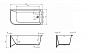 Ванна акриловая угловая правая Belbagno BB712-1500-730-R