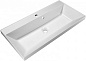 Тумба подвесная с раковиной из литьевого мрамора для ванной комнаты Belbagno Marino-H60 90 см Bianco Lucido