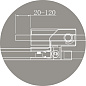 Душевой уголок CEZARES SLIDER-A-2-80/90-GRIGIO-NERO