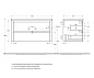 Тумба подвесная с раковиной из искусственного мрамора, CEZARES RELAX, 100 см Bianco Lucido RELAX-1000-2C-SO-BL+CZR-1000/480-LV-MR-NV