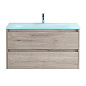 Тумба с раковиной подвесная Belbagno KRAFT 1000, Rovere Galifax Bianco, 1010х460х515, KRAFT-1000-2C-SO-RGB/BB1010/465-LV-VTR-BO