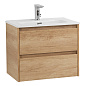 Тумба с раковиной подвесная Belbagno KRAFT 39-500, Rovere Nebrasca Nature, 510х390х515, KRAFT 39-500/390-2C-SO-RNN/BB500/390ETL