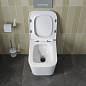 Унитаз подвесной безободковый с сиденьем и смывом ТОРНАДО BelBagno ТЕХНО (DUE-TOR) BB5171CH-TOR/SC