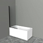 Душевая шторка на ванну BELBAGNO UNO-V-1-90/150-C-NERO