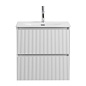 Тумба с раковиной подвесная BelBagno UNO-MINI-800-2C-SO-BO Белый матовый, раковина белая BB-8099-3-80