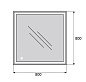 Зеркало BelBagno SPC-GRT-800-800-LED-TCH