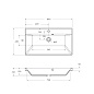 Тумба с раковиной подвесная BelBagno Marino 800, Capucino Lucido, 800x450x500, MARINO-800-2C-SO-CL-P/BB800/450-LV-ART-AST-NERO