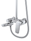 Душевая стойка со смесителем и изливом BelBagno DUE-VSCM-CRM