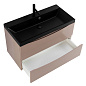 Тумба с раковиной подвесная BelBagno Marino 800, Capucino Lucido, 800x450x500, MARINO-800-2C-SO-CL-P/BB800/450-LV-ART-AST-NERO